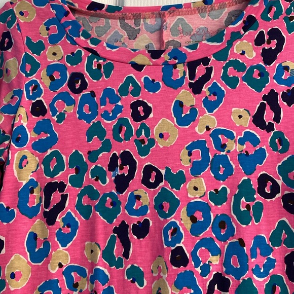 Pink multi color leopard Lilly Pulitzer knit dress - Picture 3 of 4